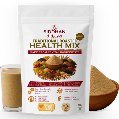 SIDDHAN Health Mix – 100% Natural Nutrition for Kids & Family (250g)