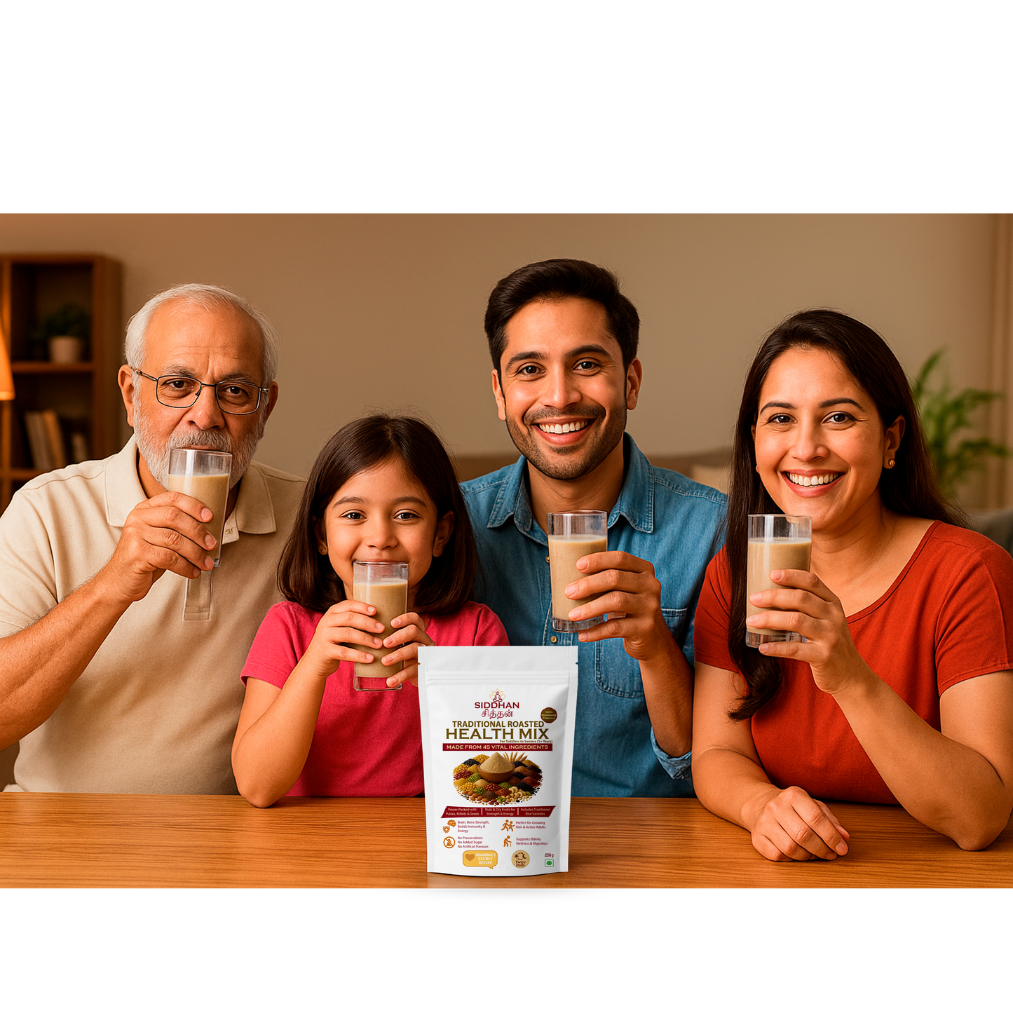 SIDDHAN Sivappu Rice Mix – 100% Natural Red Rice Health Mix (No Sugar, No Preservatives)- 250g