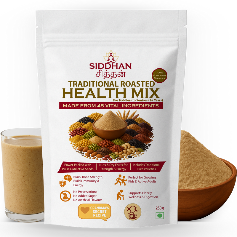 SIDDHAN Health Mix – 100% Natural Nutrition for Kids & Family (250g)